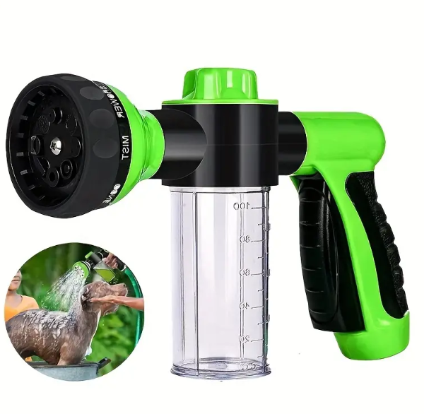 PawRoutine Pro Shower Sprayer — 8-Mode High-Pressure Dog Bath Brush