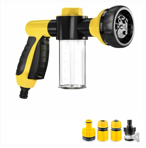 PawRoutine Pro Shower Sprayer — 8-Mode High-Pressure Dog Bath Brush